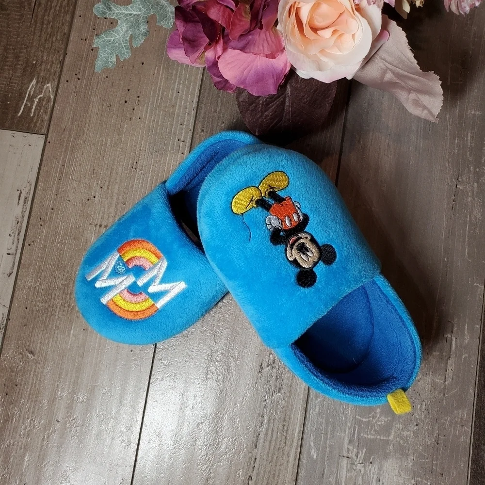 Disney Collection Kids Boys Mickey and Friends Mickey Mouse Slip-On Slippers
